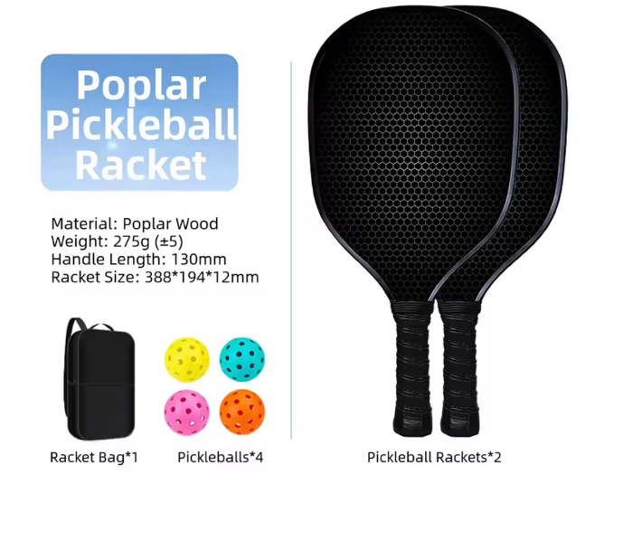PickleClassic V2 T700 Beginner's Set - 2 paddles, 4 balls, 1 bag